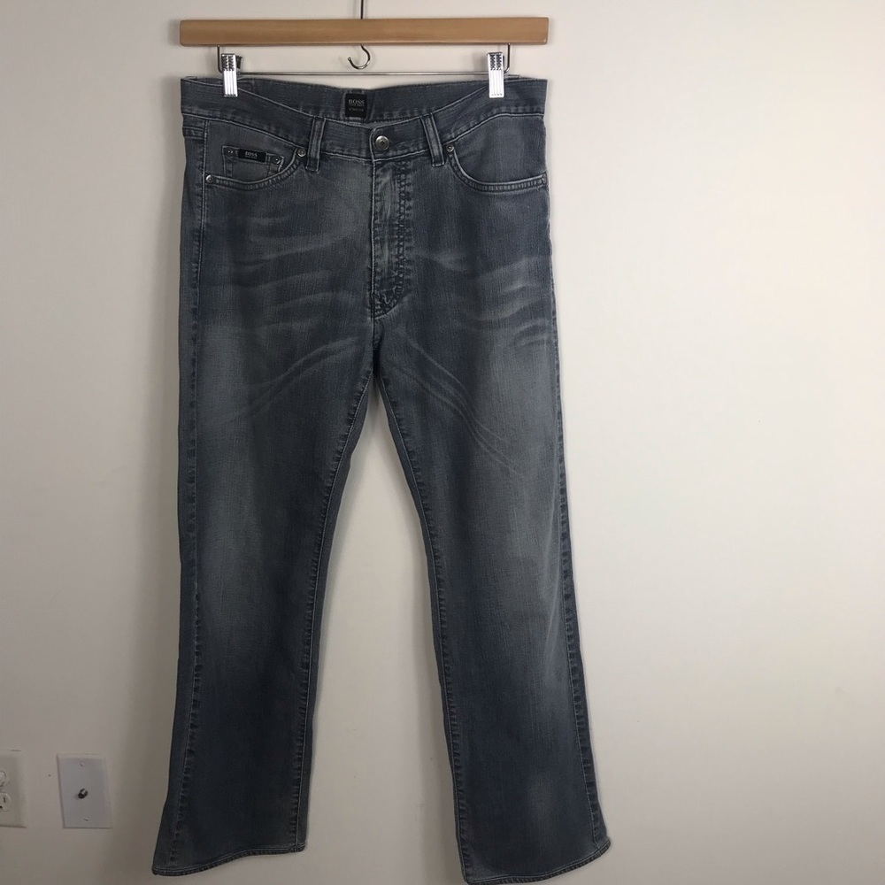 Hugo Boss Straight Leg Gray Jeans